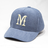 Gorras de Béisbol Personalizadas para Mujer, Logotipo Bordado Personalizado, Diseño Rosa de Pana, Gorras Deportivas