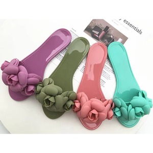 Sandalias Planas de Gel con Punta Abierta Camellia, Antideslizantes y de Secado Rápido, Calzado de Playa para Primavera, Verano, Otoño e Invierno - Product Image 4