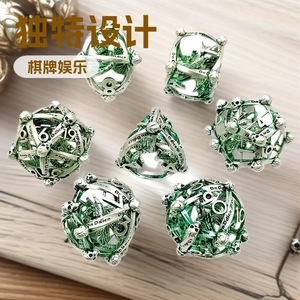 Csruru Hollow Dragon DND <span class=keywords><strong>Juego</strong></span> <span class=keywords><strong>de</strong></span> Dados Multifacéticos Duraderos Retro para Juegos <span class=keywords><strong>de</strong></span> Mesa <span class=keywords><strong>de</strong></span> Rol <span class=keywords><strong>de</strong></span> Fantasía, Set Gango para Juegos <span class=keywords><strong>de</strong></span> Mesa en Grupo - Product Image 4