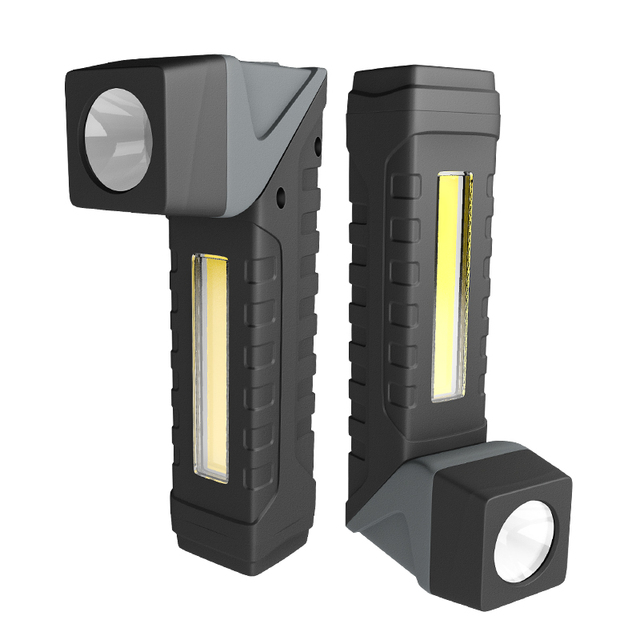 90Rotatable Multi-function LED Car Inspection Work Lamp Waterproof IP44 Rechargeable Battery Portable Magnet Pocket Clip