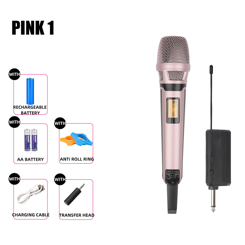 The pink microphones are dragging