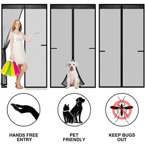 Mosquitera Resistente SKY-TOUCH para Puerta, Diseño Súper Silencioso Sin Perforaciones, Plástico Lavable Sin Huecos, Frescura 500g - Product Image 4