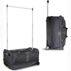 Échantillon gratuit : Sac de transport pliable pour costumes de danse avec porte-vêtements intégré et compartiment cosmétique suspendu - Product Image 1
