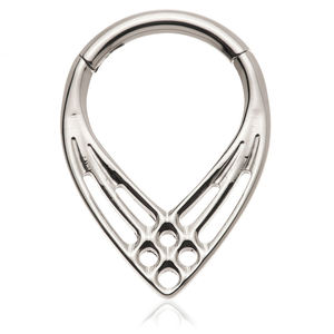 En stock – Bijou de piercing corporel en acier inoxydable chirurgical 316L, anneau articulé pour nez et oreille - Product Image 4