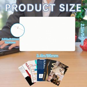 Cartes vierges pour sublimation en gros, cartes personnalisées pour entreprises - Product Image 2