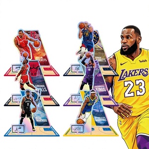 Figurine de star de la <span class=keywords><strong>NBA</strong></span> en acrylique grand format à effet laser arc-en-ciel, impression haute définition double couche, pour bureau - Product Image 1