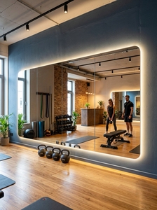 <span class=keywords><strong>Miroir</strong></span> <span class=keywords><strong>de</strong></span> fitness mural <span class=keywords><strong>grand</strong></span> format en verre HD avec éclairage LED <span class=keywords><strong>pour</strong></span> studio <span class=keywords><strong>de</strong></span> yoga, pilates, <span class=keywords><strong>salle</strong></span> <span class=keywords><strong>de</strong></span> danse, <span class=keywords><strong>salle</strong></span> <span class=keywords><strong>de</strong></span> <span class=keywords><strong>sport</strong></span> à domicile, taille personnalisée, vente en gros - Product Image 2