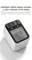 Mini humidificateur portable à commande tactile, ventilateur rafraîchisseur d'air, batterie intégrée, rechargeable par USB, moderne, sûr, intelligent, pour la maison, l'extérieur, l'hôtel