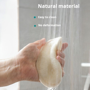 Serviette de bain exfoliante en loofah pour le dos, naturelle, elliptique, pour usage domestique quotidien - Product Image 3