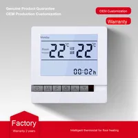 Zigbee vente en gros panneau de Thermostat intelligent LED LCD grand écran affichage numérique température bidirectionnelle systèmes de CVC partie