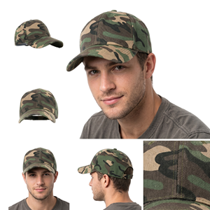 Gorra de Béisbol de Camuflaje de 6 Paneles, Ajustable, Unisex, Informal para Exteriores, Primavera/Verano, Tela de Sarga para Adultos - Product Image 6