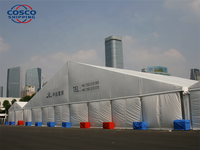 Tente de réception de luxe transparente COSCO pour 500 personnes, idéale pour mariages, dîners et stockage