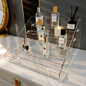 Étagère d'affichage multi-niveaux en acrylique, adaptée aux cosmétiques, aux boissons, aux magasins de proximité et aux rayonnages de supermarchés - Product Image 1