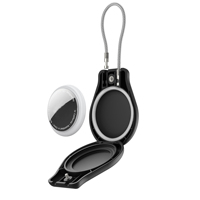 Étui étanche pour Apple AirTag Tracker, coque de protection antichoc en PC avec boucle en fil d'acier pour bagages, animaux de compagnie, enfants