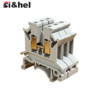 Si&hel UK2.5B Borniers à ressort double couche 2 pôles à branchement rapide sans outil pour rail DIN automobile 800V/400V