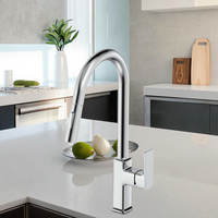Meilleure vente robinet de cuisine douchette extractible mitigeur instantané de robinet chaud et froid en laiton