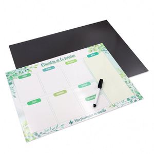 Tableau blanc magnétique personnalisé pour réfrigérateur, bloc-notes de liste de courses avec stylo - Product Image 4
