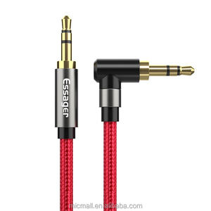 Ingle Bend 3,5mm Cable de audio Bend Computadora Altavoz Auriculares Cable de audio para automóvil - Product Image 2