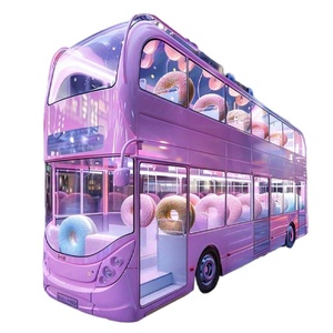 <span class=keywords><strong>Bus</strong></span> en fer à double pont rose personnalisé Simulation one-to-one Réseau de restauration communautaire Red Punch Boutique mobile Nouveau Euro 3 Diesel - Product Image 5