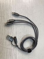 3.93FT Multi USB Cable Trenzado 6 en 1 Cable de cargador de teléfono múltiple Universal USB A/C Cable de carga Tipo C/Puerto Micro USB