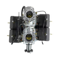 Moteur de drone RC à essence à quatre cylindres JRDH 700 à deux temps avec démarreur électrique et EFI et générateur de 1000 W