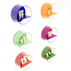 Espositore da Parete Rotondo in Acrilico Trasparente ad Alta Definizione per Negozi di <span class=keywords><strong>Abbigliamento</strong></span> e Accessori Personalizzati - Product Image 1