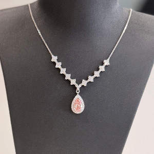 Collier pendentif en diamant de laboratoire pour femme, or rose, or blanc, argent, collection de bijoux de luxe haut de gamme - Product Image 3