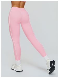 En gros Legging de yoga une pièce à compression, effet sculptant, avec lignes de <span class=keywords><strong>couture</strong></span> décoratives, pour l'entraînement, style mode, coupe ajustée, surpiqûres contrastées - Product Image 3