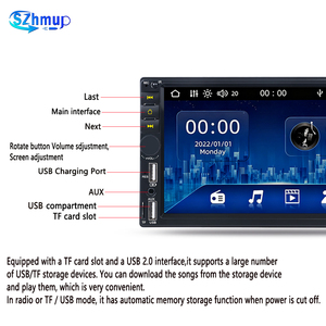 Szup 7 Inch Xe <span class=keywords><strong>MP5</strong></span> Máy Nghe Nhạc Với Rear View Máy Ảnh Video FM AM Đài Phát Thanh Âm Nhạc Máy Nghe Nhạc TF Cổng USB Phổ Âm Thanh Xe Hơi - Product Image 4