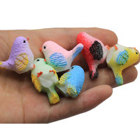 Nouveau lot de 100 figurines de pigeons, perroquets et oiseaux pour maison de poupée, miniatures mignonnes pour jardin féerique, gnome, mousse, terrarium, décoration, artisanat, fournitures de bricolage