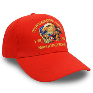 Gorra Unisex con Estampado de Águila Calva, Campana de la Libertad y Bandera de EE. UU., 100% Bordada, Gorra Conmemorativa del 250 Aniversario de Estados Unidos, Gorras de Béisbol - Product Image 3