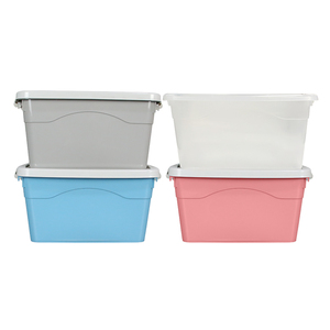 Boîte de rangement en plastique moulé par injection, design moderne, grande capacité (20L, 80L, 120L), service de découpe, pour vêtements, jouets et articles divers de chambre à coucher - Product Image 3