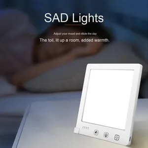 A doppia temperatura di colore lampada per terapia della luce triste 10000lux bionico pannello solare intelligente emozionale luce notturna a LED per uso domestico - Product Image 5