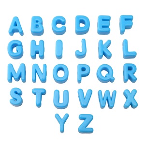 Cuentas acrílicas <span class=keywords><strong>de</strong></span> números y letras con agujero grande para DIY, pulseras hechas a mano, cadenas para teléfono, llaveros, accesorios <span class=keywords><strong>de</strong></span> joyería, diseño digital en inglés. - Product Image 5