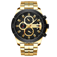 Montre chronographe à quartz pour homme CURREN 8337 en acier inoxydable, nouveau design sportif, boîtier en alliage, Relogio Masculino