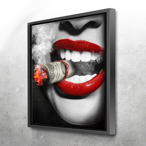 <span class=keywords><strong>Cuadro</strong></span> de <span class=keywords><strong>mujer</strong></span> Sexy con <span class=keywords><strong>labios</strong></span> <span class=keywords><strong>rojos</strong></span> y cigarrillos, pintura artística impresa, póster decorativo, lienzo, arte al aire libre, <span class=keywords><strong>labios</strong></span> - Product Image 2