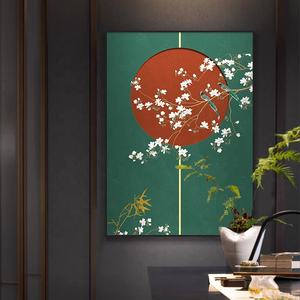 Pittura a olio a forma di farfalla moderna cinese che sogna nuova <span class=keywords><strong>arte</strong></span> floreale della parete dell'uccello di stile Zen per la decorazione <span class=keywords><strong>del</strong></span> soggiorno - Product Image 3