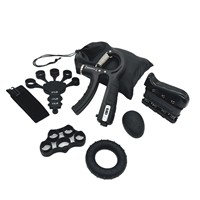 Set de 7 Fortalecedores de Agarre de Mano de 10-100 kg con Polipropileno y Tensión de Resorte para Ejercicio de Dedos