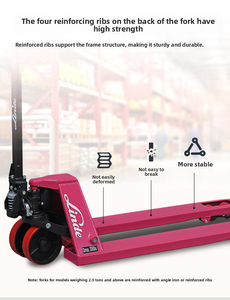 Anual-orklifts de 2-3 T, orklifts redondos de attle, andling y <span class=keywords><strong>Push</strong></span> allet ruck con riel ifting - Product Image 2