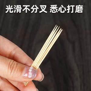 Palillos de bambú de doble punta, finos, envasados individualmente, brochetas desechables para frutas, para catering, uso doméstico, hoteles y - Product Image 4