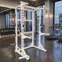 Estación de Dominadas Multigrip de Alta Resistencia Comercial, Jaula para Sentadillas, Equipo de Gimnasio para Entrenamiento de Fuerza en Centros de Fitness