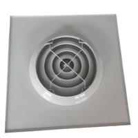 Diffuseur de plafond carré en aluminium, blanc thermolaqué, design réglable pour la ventilation des bâtiments commerciaux et la distribution d'air CVC
