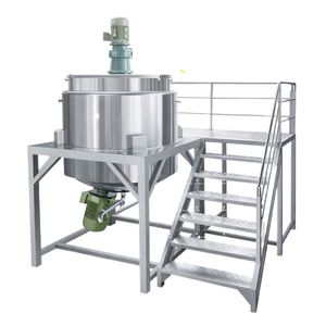 Mélangeur en acier inoxydable de 500 litres pour la fabrication de savon, cosmétiques, dentifrice, liquides, machine à mélanger le shampoing, réservoir de mélange - Product Image 1
