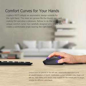 <span class=keywords><strong>Souris</strong></span> optique <span class=keywords><strong>sans</strong></span> <span class=keywords><strong>fil</strong></span> <span class=keywords><strong>Logitech</strong></span> M280 2,4 GHz à 3 boutons, 1000 DPI, portée de 10 m, best-seller - Product Image 3
