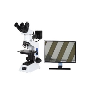 Microscope métallographique optique biologique à trois objectifs pour analyse métallographique en laboratoire - Product Image 1
