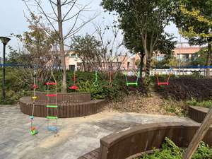 Anyaman Uhmwpe poliester dewasa Ninja Warrior, jalan raya Set kursus rintangan Longline slickline Trickline Pulley Feistel untuk anak-anak - Product Image 5