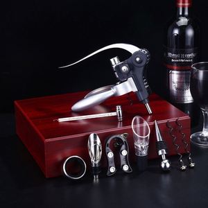 Ouvre-bouteille à vin en acier inoxydable avec couteau de hipster pour boîtes cadeaux en bois ou en cuir, construction métallique durable - Product Image 3