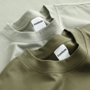 Épaule tombante pour hommes 230 260 280 Gsm doux luxe ébauches lourdes haute qualité surdimensionné hommes sérigraphie personnalisée 100% coton t-shirt - Product Image 1