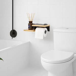 <span class=keywords><strong>Porte</strong></span>-rouleau de <span class=keywords><strong>papier</strong></span> <span class=keywords><strong>toilette</strong></span> multifonctionnel en acier inoxydable auto-adhésif imperméable pour salle de bain moderne - Product Image 6