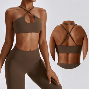 Sujetador Deportivo con Tirantes Cruzados al por Mayor, Ropa Deportiva Acolchada para Mujer, Top de Yoga para Gimnasio, Sujetadores Deportivos de Secado Rápido para Correr - Product Image 3
